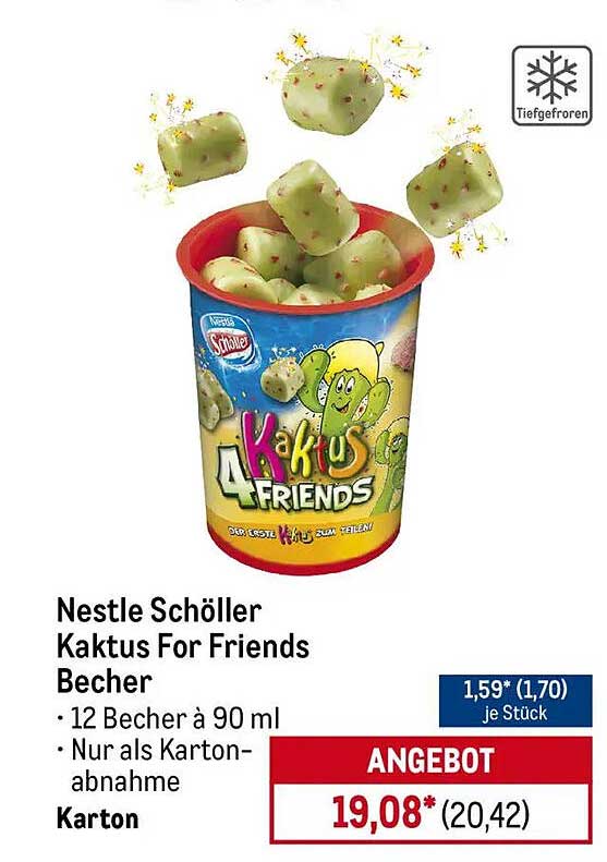 Nestlé Schöller Kaktus For Friends Becher