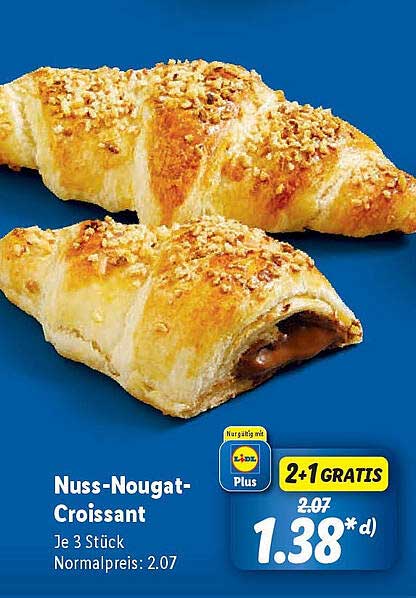 Nuss-Nougat-Croissant