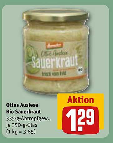 Ottos Auslese Bio Sauerkraut - 335-g-Glas