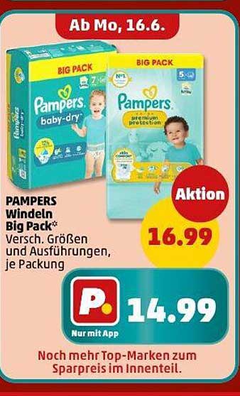 PAMPERS Windeln Big Pack - Verschiedene Größen und Ausführungen
