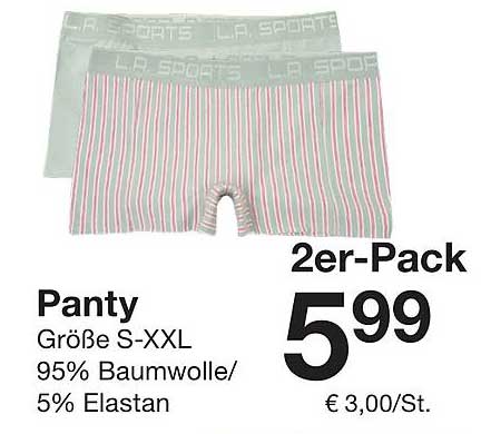 Panty 2er-Pack - Größe S-XXL