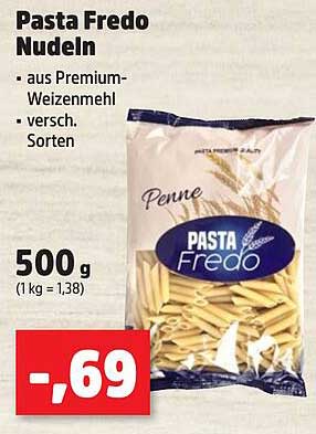 Pasta Fredo Nudeln 500 g - aus Premium-Weizenmehl