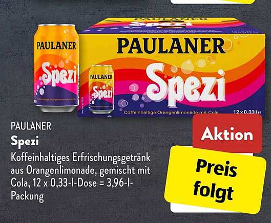 PAULANER Spezi 12 x 0,33 l Dose