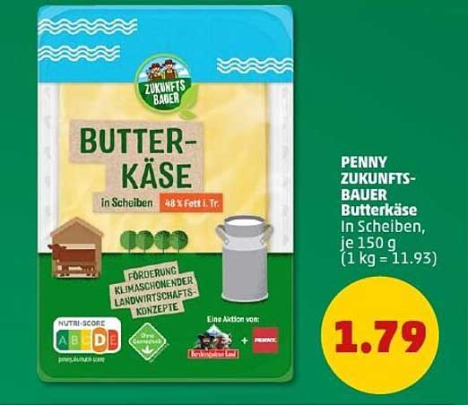 PENNY ZUKUNFTS-BAUER Butterkäse In Scheiben, je 150 g