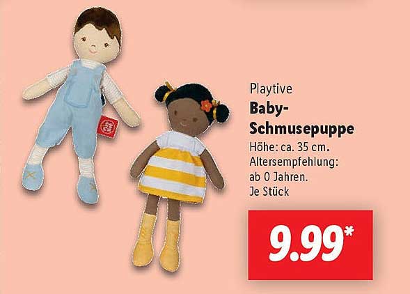 Playtive Baby-Schmusepuppe