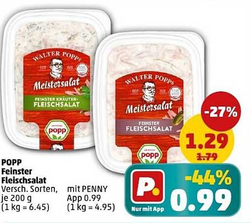 POPP Feiner Fleischsalat - Verschiedene Sorten, je 200 g