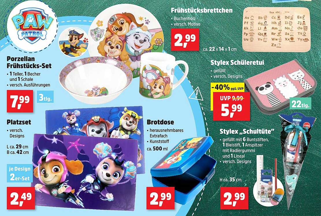Porzellan Frühstücks-Set