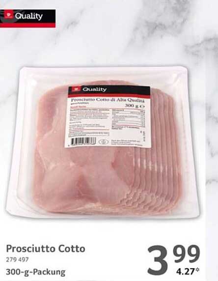 Prosciutto Cotto 300 g - Qualität, die begeistert