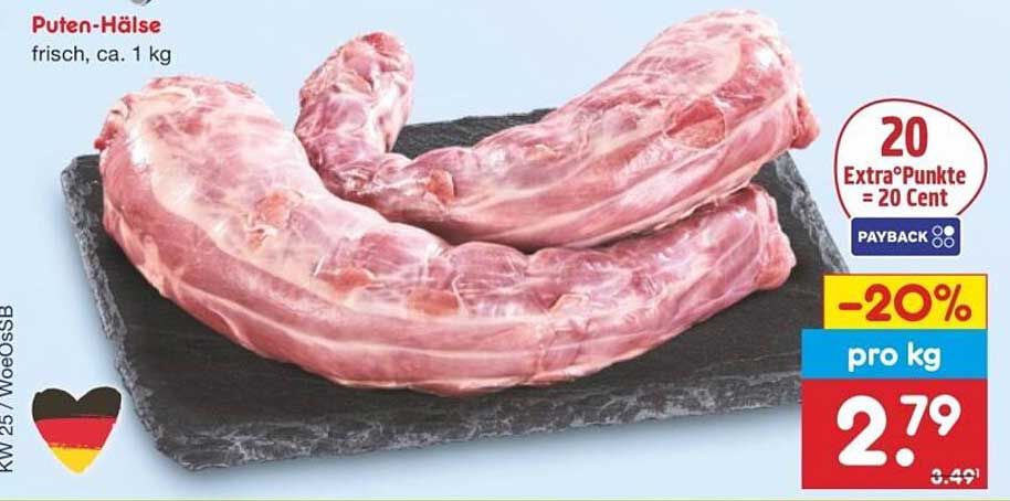 Puten-Hälse frisch, ca. 1 kg