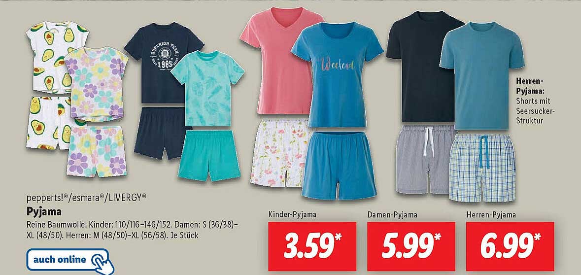 Pyjama für Kinder, Damen und Herren – Qualität und Stil vereint