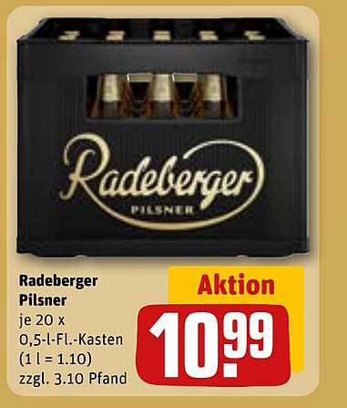 Radeberger Pilsner - 20 x 0,5-Liter-Flaschen