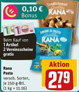 Rana Pasta - Verschiedene Sorten, je 250-g-Btl.