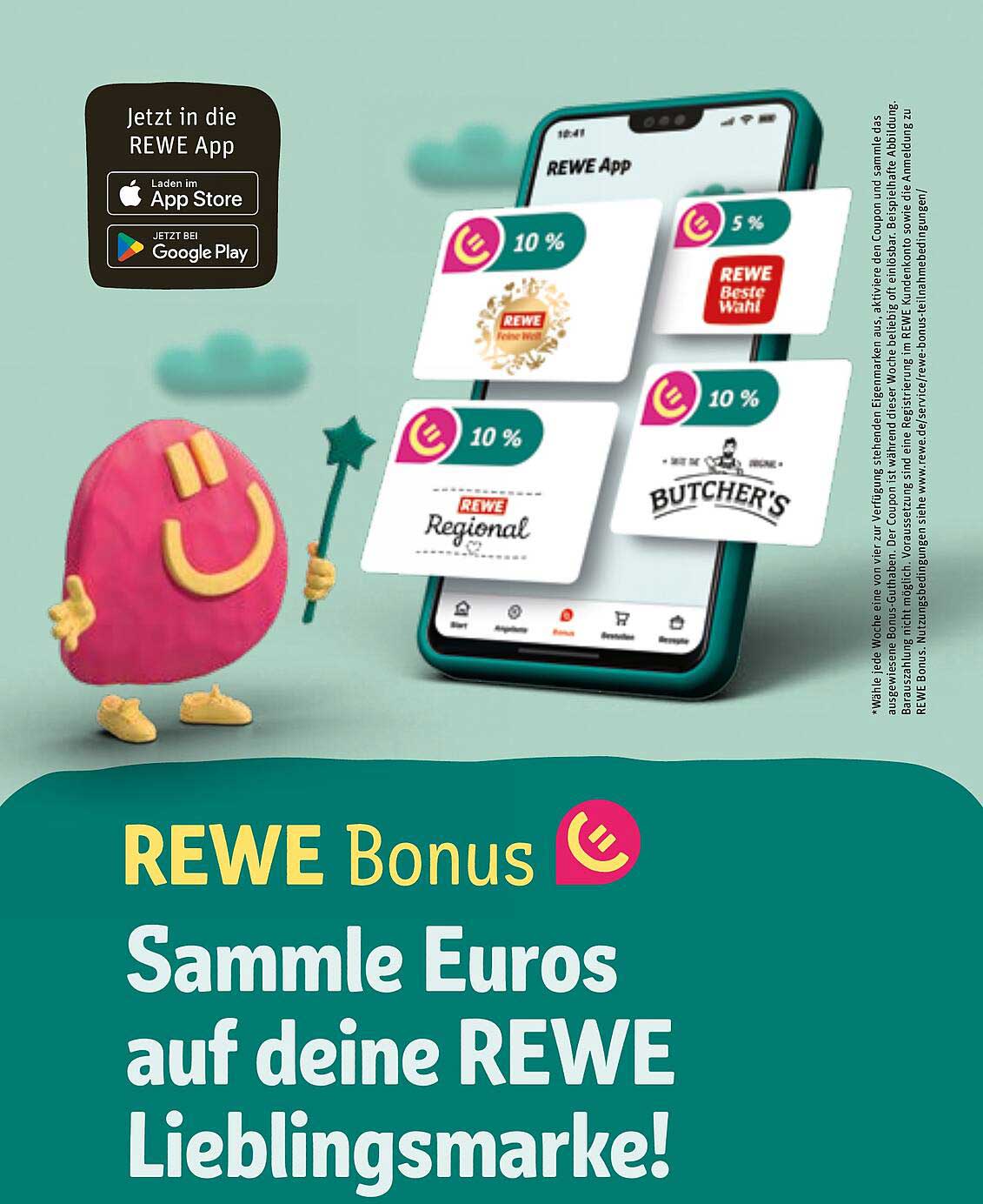 REWE Bonus - Sammele Euros auf deine REWE Lieblingsmarke!