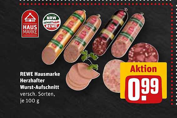 REWE Hausmarke Herzhaft Wurst-Aufschnitt