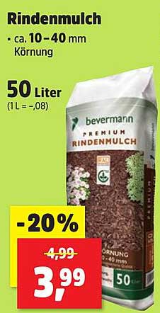 Rindenmulch 50 Liter - Premium Qualität