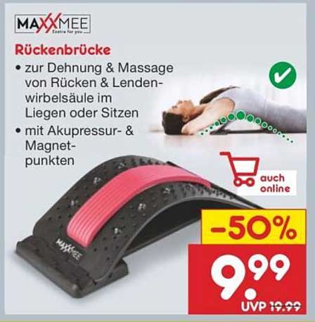 Rückenbrücke MAXX MEE - Jetzt 50% reduziert!