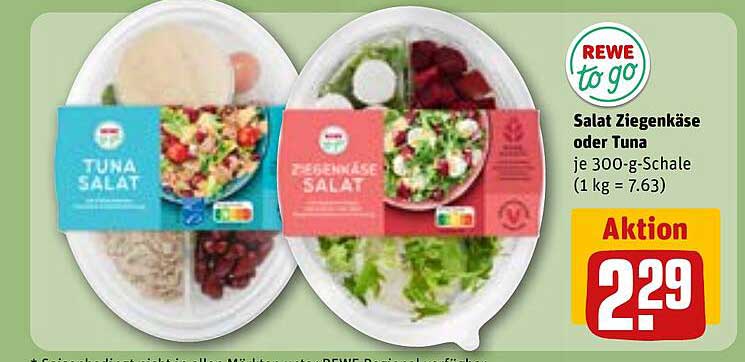Salat Ziegenkäse oder Tuna