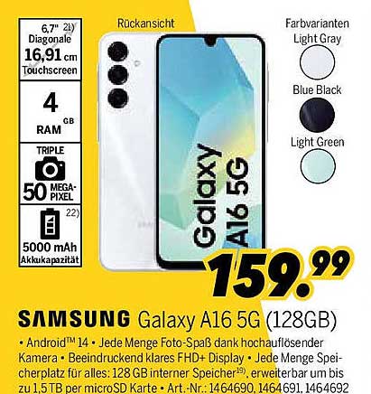 Samsung Galaxy A16 5G (128GB)