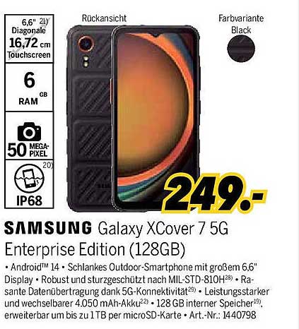 SAMSUNG Galaxy XCover 7 5G Enterprise Edition (128GB)