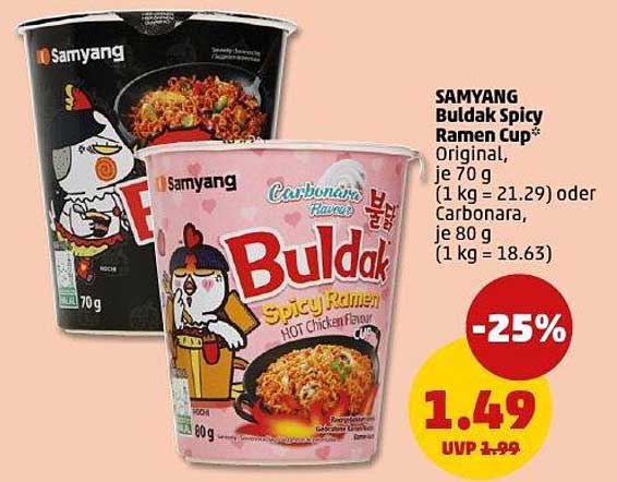 SAMYANG Buldak Spicy Ramen Cup
