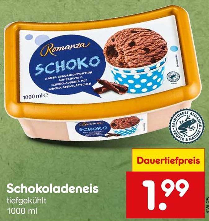 Schokoladeneis 1000 ml - Romantza