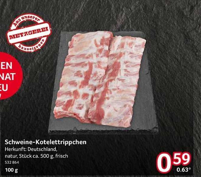 Schweine-Koteletttrippchen - frisch und natürlich