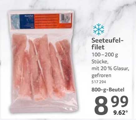 Seeteufenfilet 800-g-Beutel - Gefroren