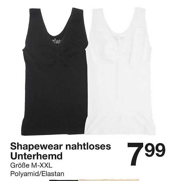 Shapewear nahtloses Unterhemd