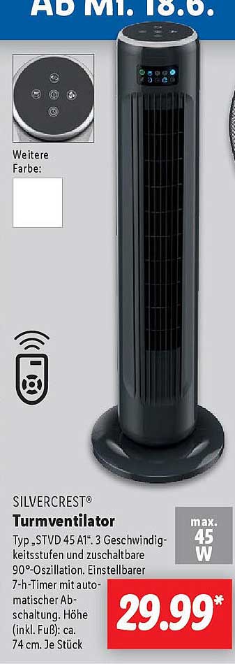 SILVERCREST® Turmventilator