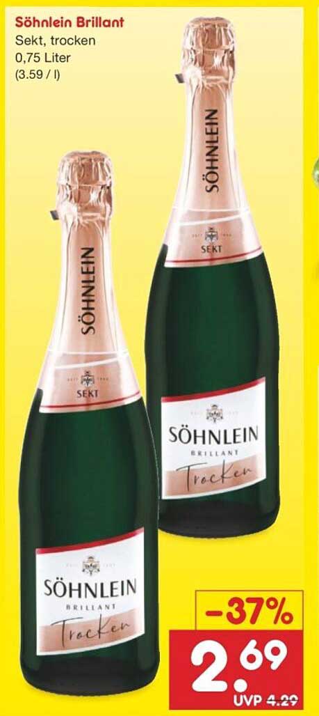 Söhnlein Brilliant Sekt, trocken 0,75 Liter