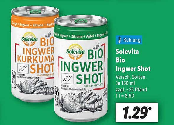 Solevita Bio Ingwer Shot