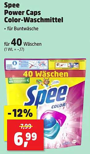 Spee Power Caps Color-Waschenmittel für Buntwäsche