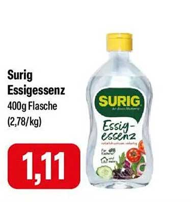 Surig Essigessenz 400g Flasche
