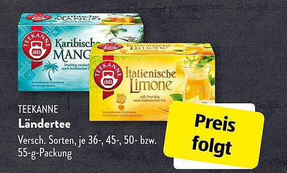 TEEKANNE Ländertee - Karibische Mango & Italienische Limone