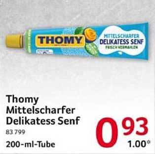 Thomy Mittelscharfer Delikatess Senf 200-ml-Tube