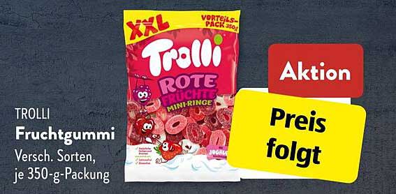 Trolli Fruchtgummi Mini-Ringe, 350-g-Packung