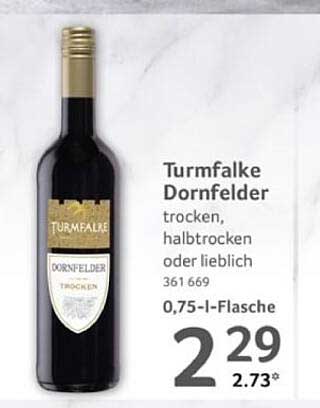Turmfalken Dornfelder - Trocken, Halbtrocken oder Lieblich