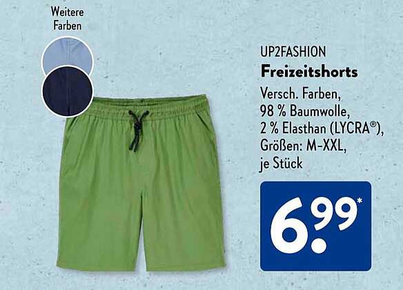 UP2FASHION Freizeithorts in verschiedenen Farben