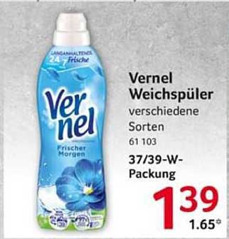 Vernel Weichspüler verschiedene Sorten 37/39-W-Packung