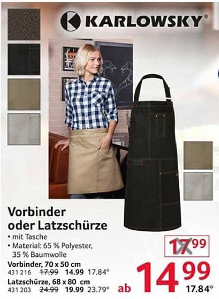 Vorbinder oder Latzschürze