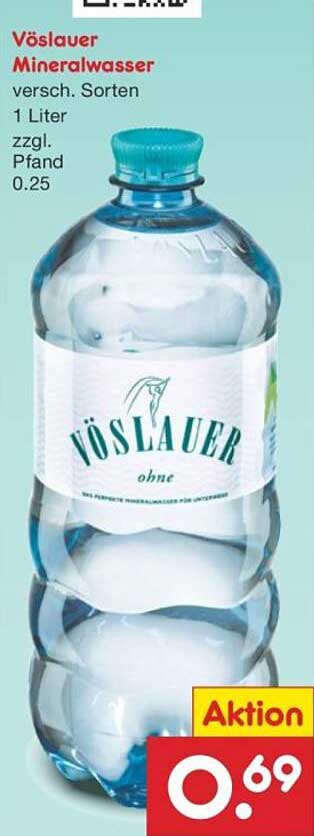 Vöslauer Mineralwasser 1 Liter - versch. Sorten