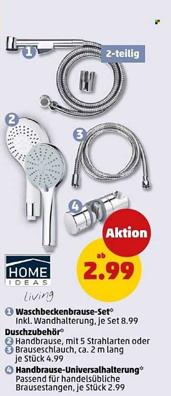 Waschbeckenbrause-Set* inkl. Wandhalterung, je Set 8.99