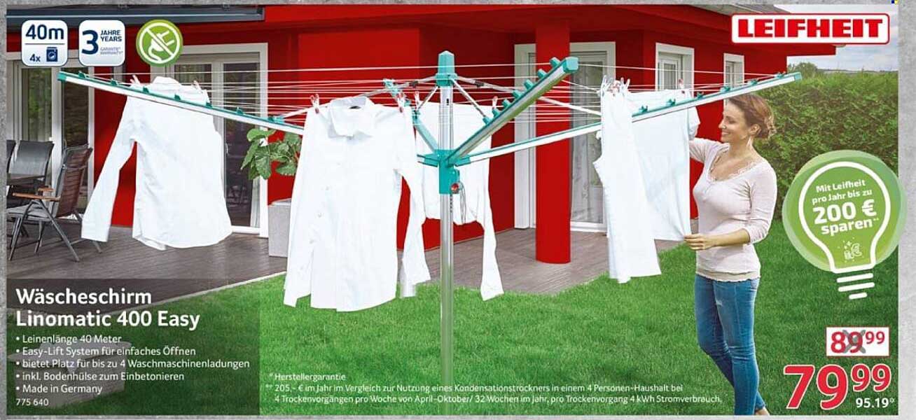 Wäscheständer Linomatic 400 Easy von Leifheit