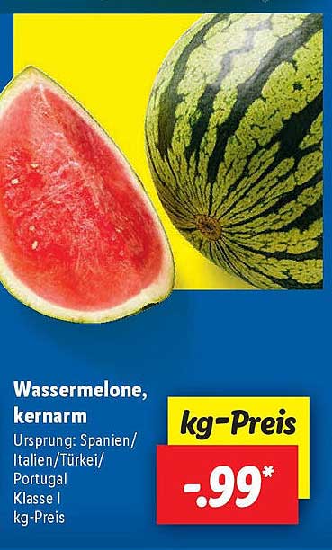 Wassermelone, kernarm