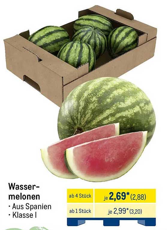 Wassermelonen - Aus Spanien, Klasse I