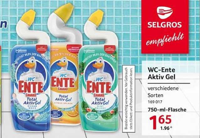 WC-Ente Aktiv Gel - 750-ml-Flasche in verschiedenen Sorten
