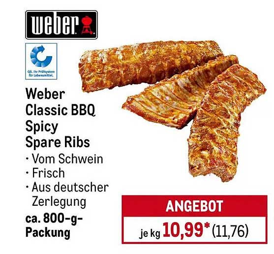 Weber Classic BBQ Spicy Spare Ribs