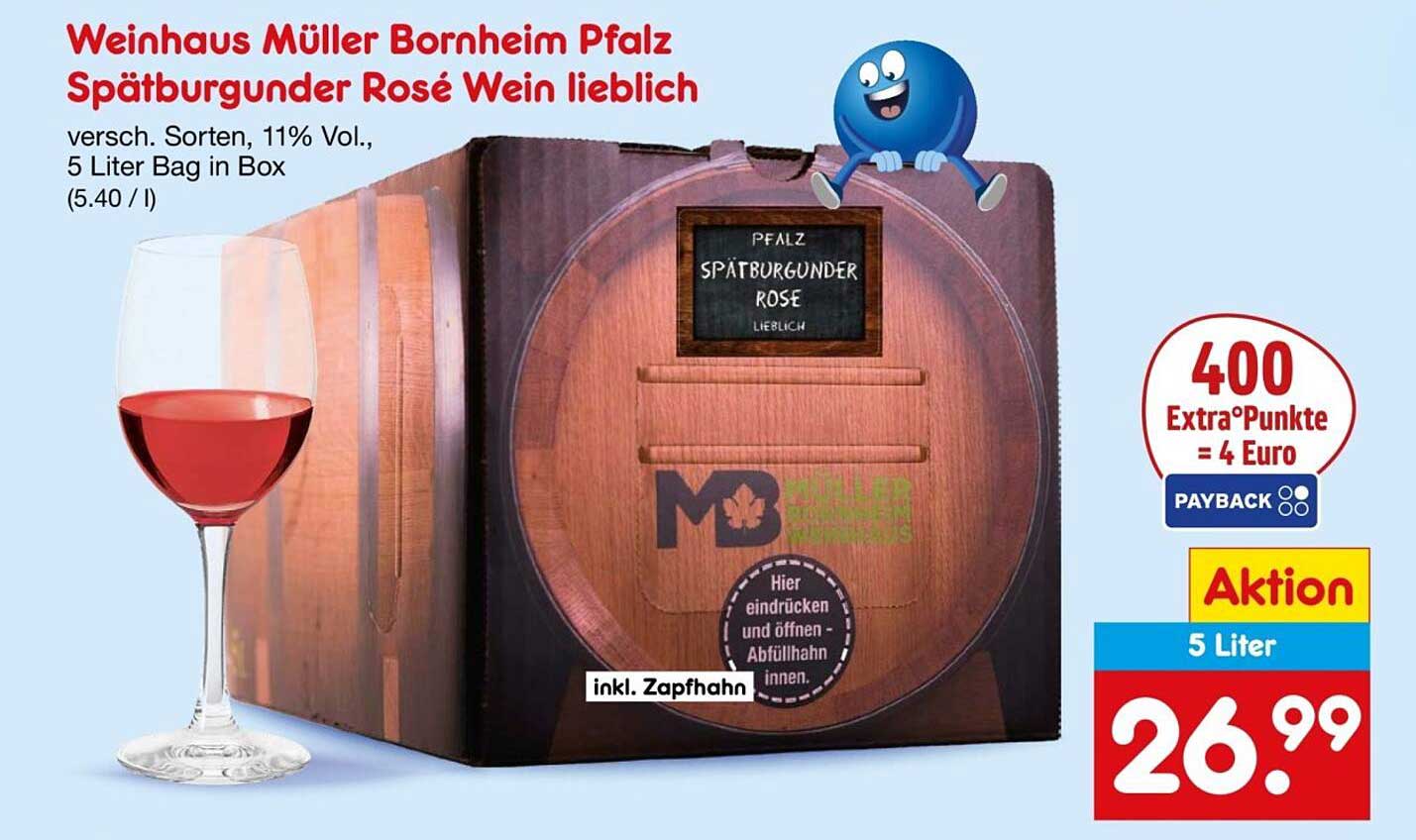 Weinhaus Müller Bornheim Pfalz Spätburgunder Rosé Wein lieblich