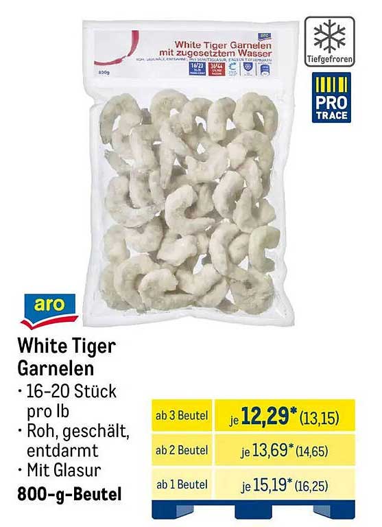 White Tiger Garnelen