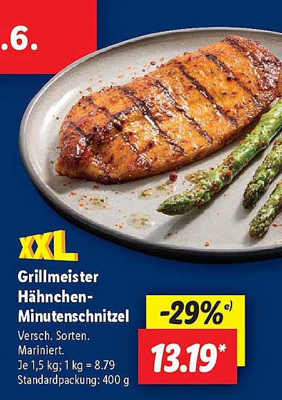 XXL Grillmeister Hähnchen-Minuten schnitzel